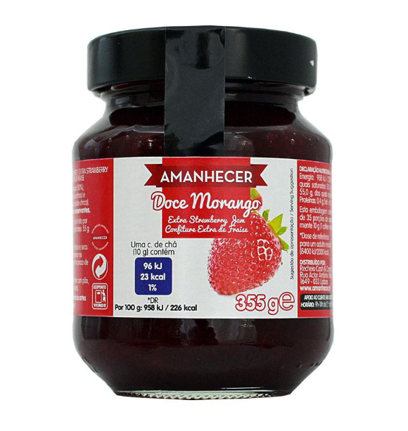 Amanhecer Strawberry Jam 355G 